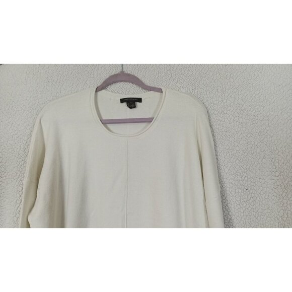 French Connection Women's Knit XL Ivory Pullover Sweater Acrylic Oversized - Picture 3 of 11